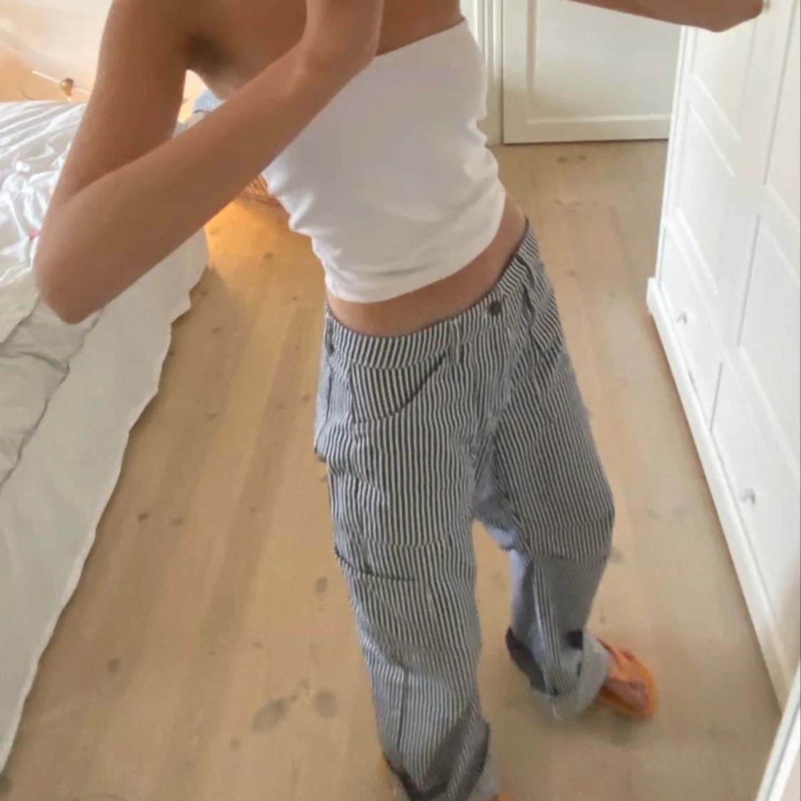 mango randiga byxor  - 91