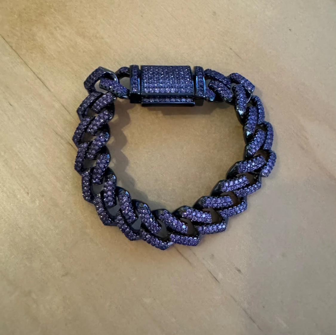 Purlple Cuban Link Armband - 91