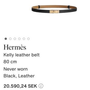 Säljer mitt Hermes bälte då jag sällan använder det, äkthetsbevis finns även Hermes lådan bältet är även justerbart. Skicka för mer bilder eller mer info 