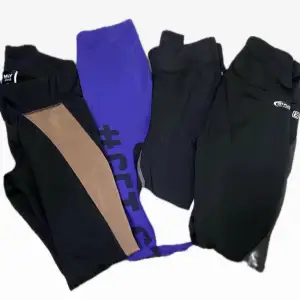 4 leggings i 4 olika färger och designer