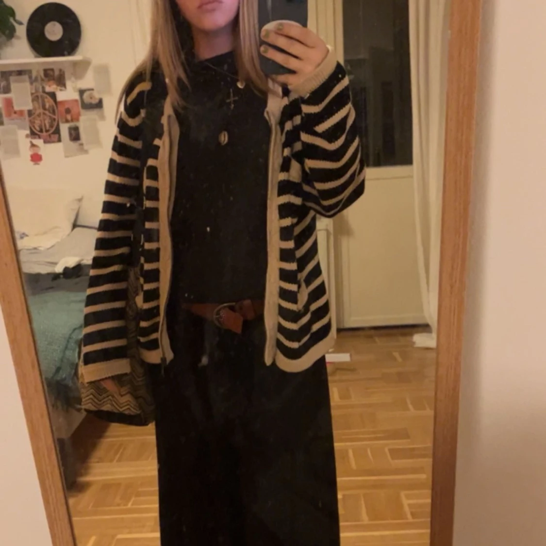 Söt stickad kofta - 90