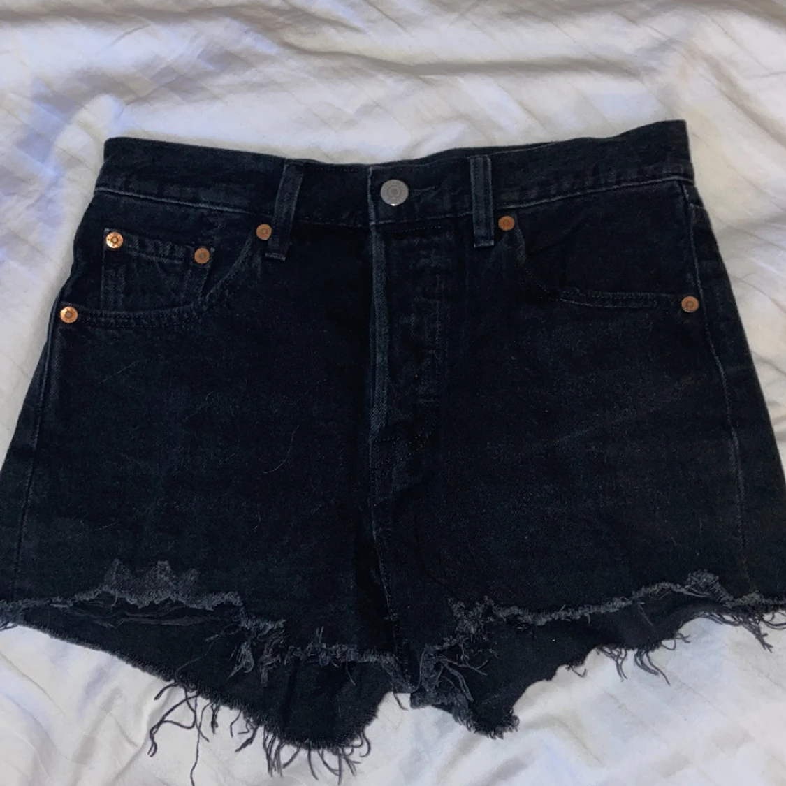 Svarta denimshorts - 90