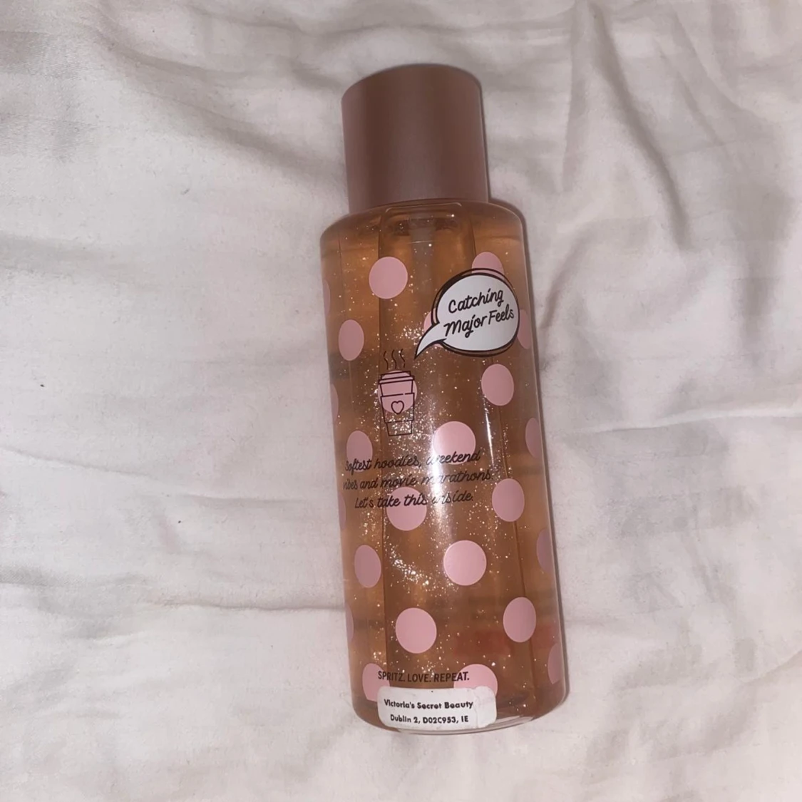 Pink Warm & Cozy shimmer mist soft Vanilla  - 90