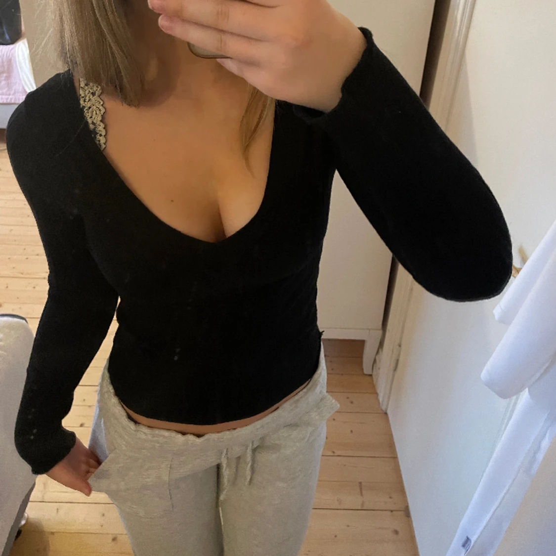 Urringad stickad tröja