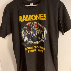 Ramones T-shirt - Ramones T-shirt i Mycket fint skick och modellen ska vara ”vintage look”, står storlek L, men är mer som en M, 64cm från axeln och ner och 47cm mellan armhålorna. 