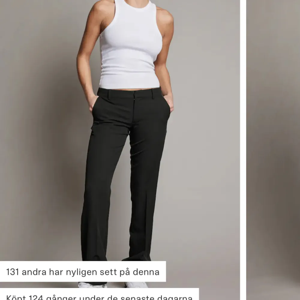 Superfina lågmidjade kostymbyxor, fint skick! 300+frakt💕. Jeans & Byxor.