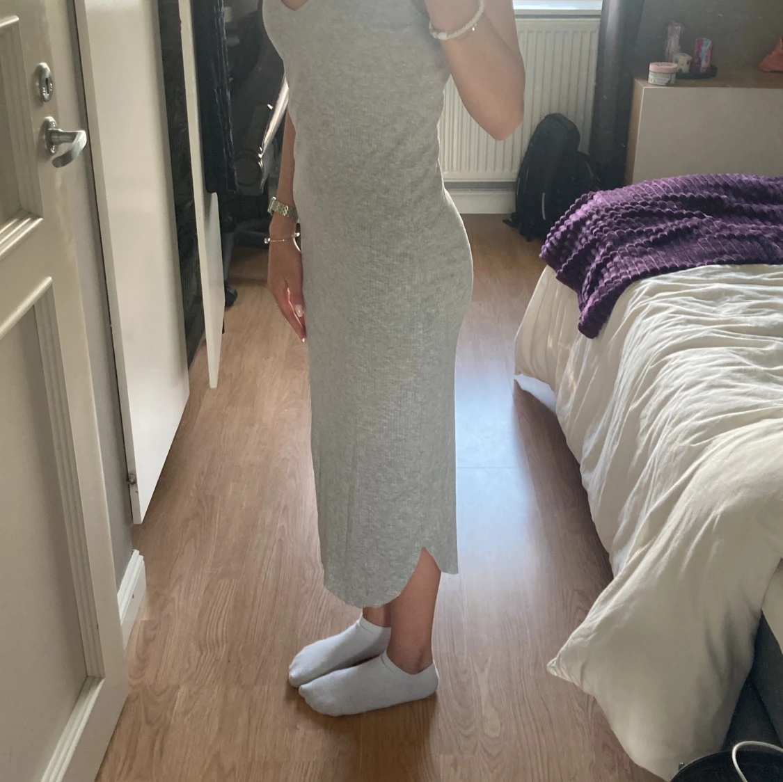 Grå långklänning  - 91