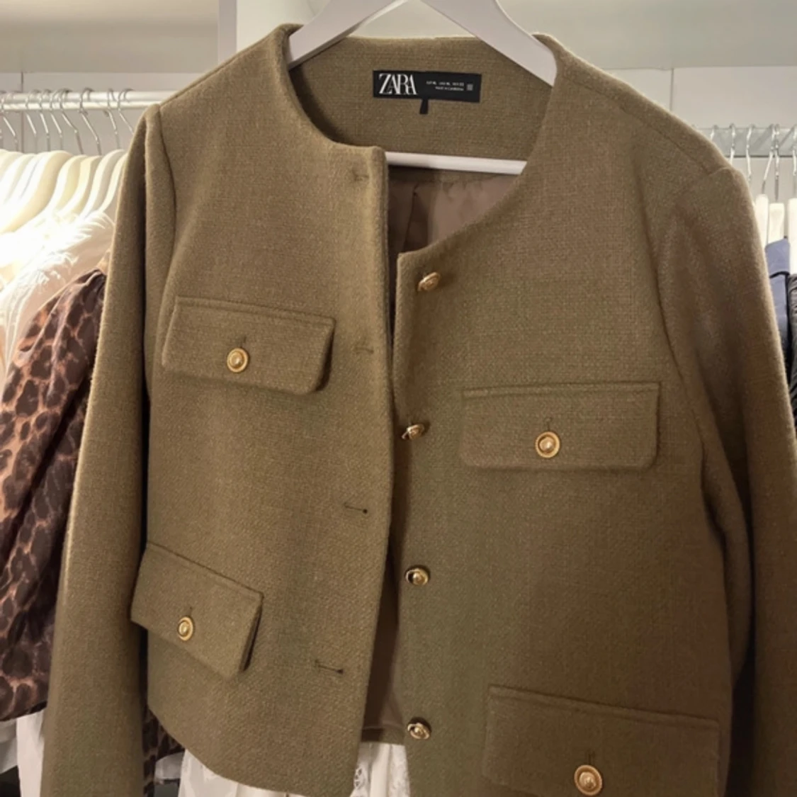 Grön kofta/ jacka  - 90