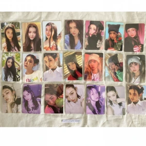 Danielle pc - Fint skick, 25kr/st eller wl (du får fler Danielle pc för en Jungkook pc då värdet är olika) Rad 1 ✅✅❌❌❌❌❌. Rad 2 ✅❌✅✅✅❌❌. Rad 3 ❌❌❌❌✅✅⏳