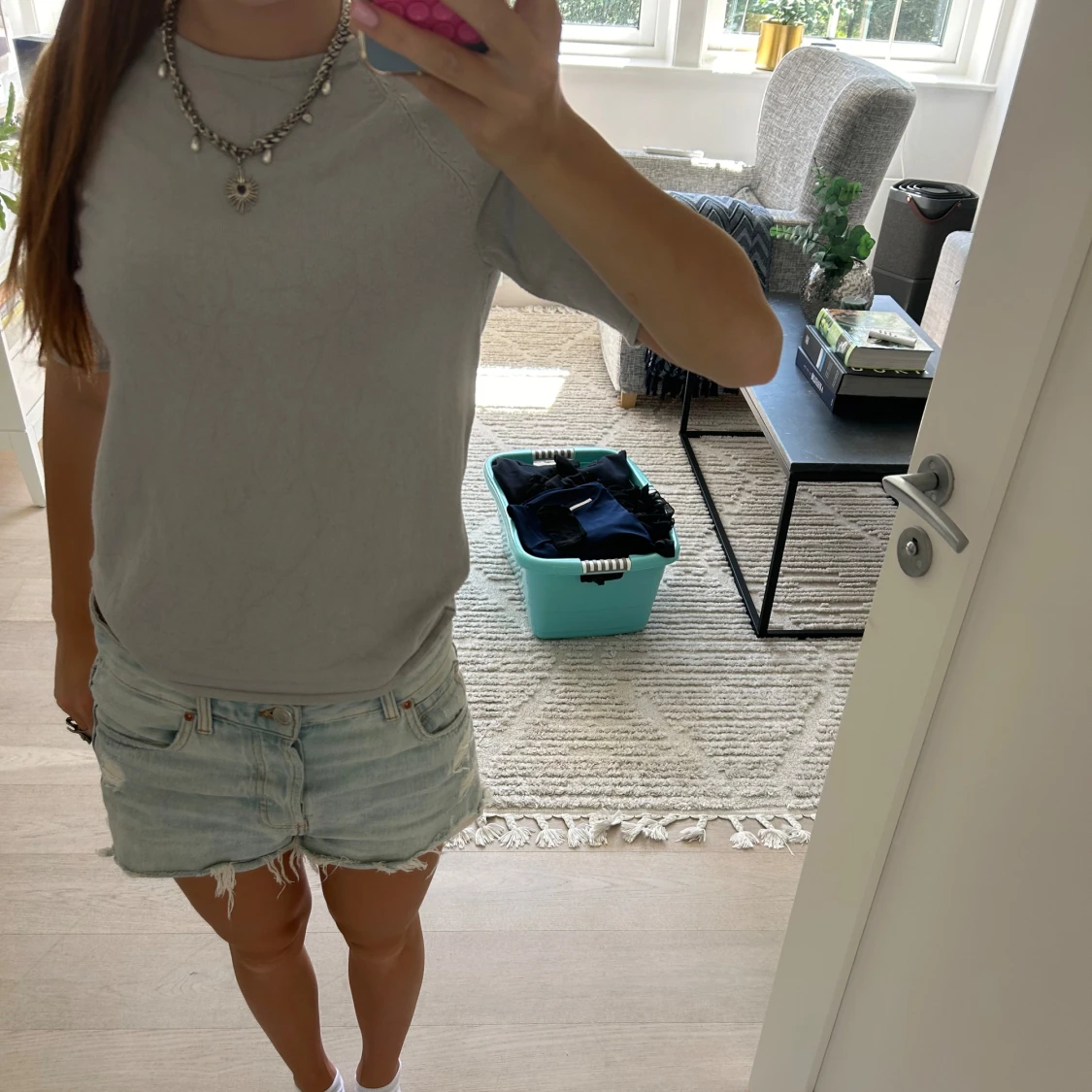 Finstickad T-shirt  - 90