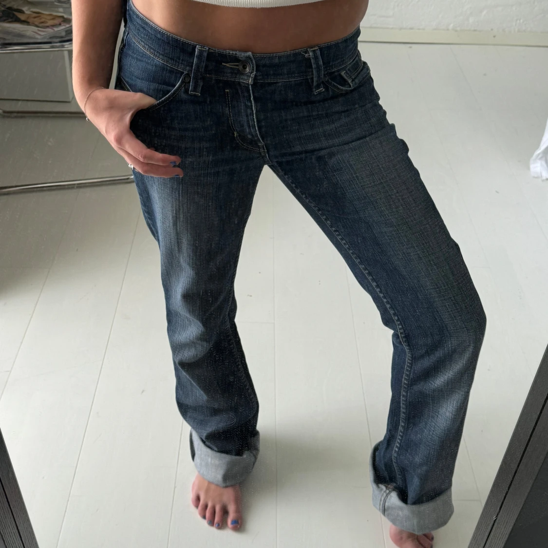 Långa jeans