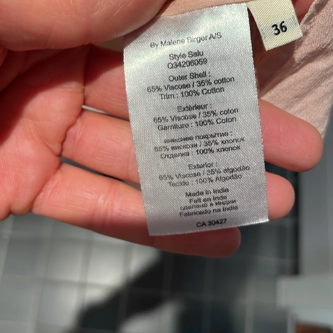 Underbar By Malene Birger-klänning i stl 36 - 91