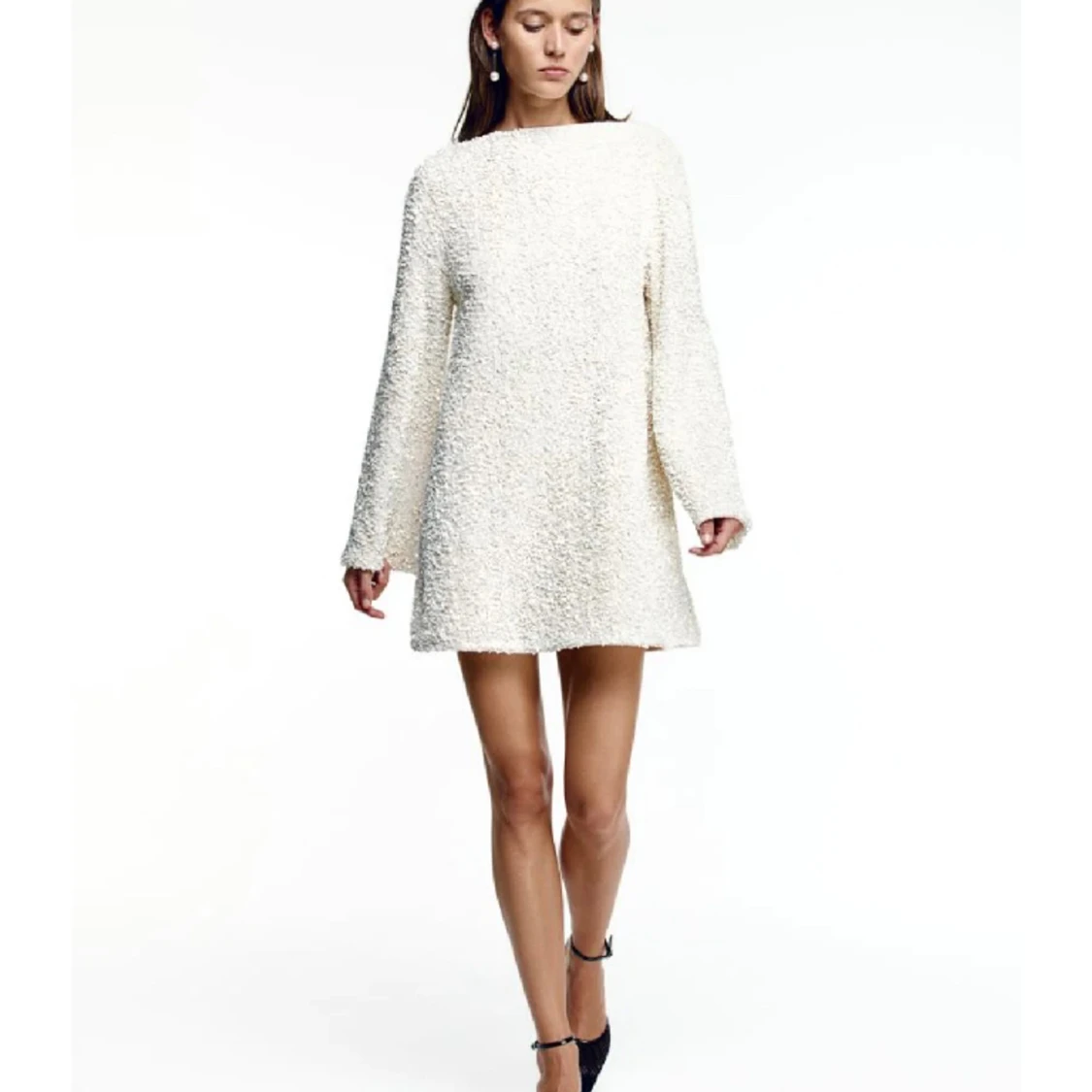 Glitterklänning med rosett  - 90