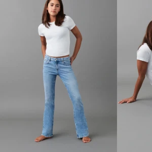 Fina gunga Young jeans ljusblå - Säljer mina Gina Young jeans i stl 152, igentligen har jag 158 så skulle mer säga dom är som 158. Jag är ca 162 o dom är perfekt i längden, knappt använda tvättade 1 gång🩵  Tryck gärna på ”köp nu” för ett säkrate köp!💞  Egna bilder kan tas🥰
