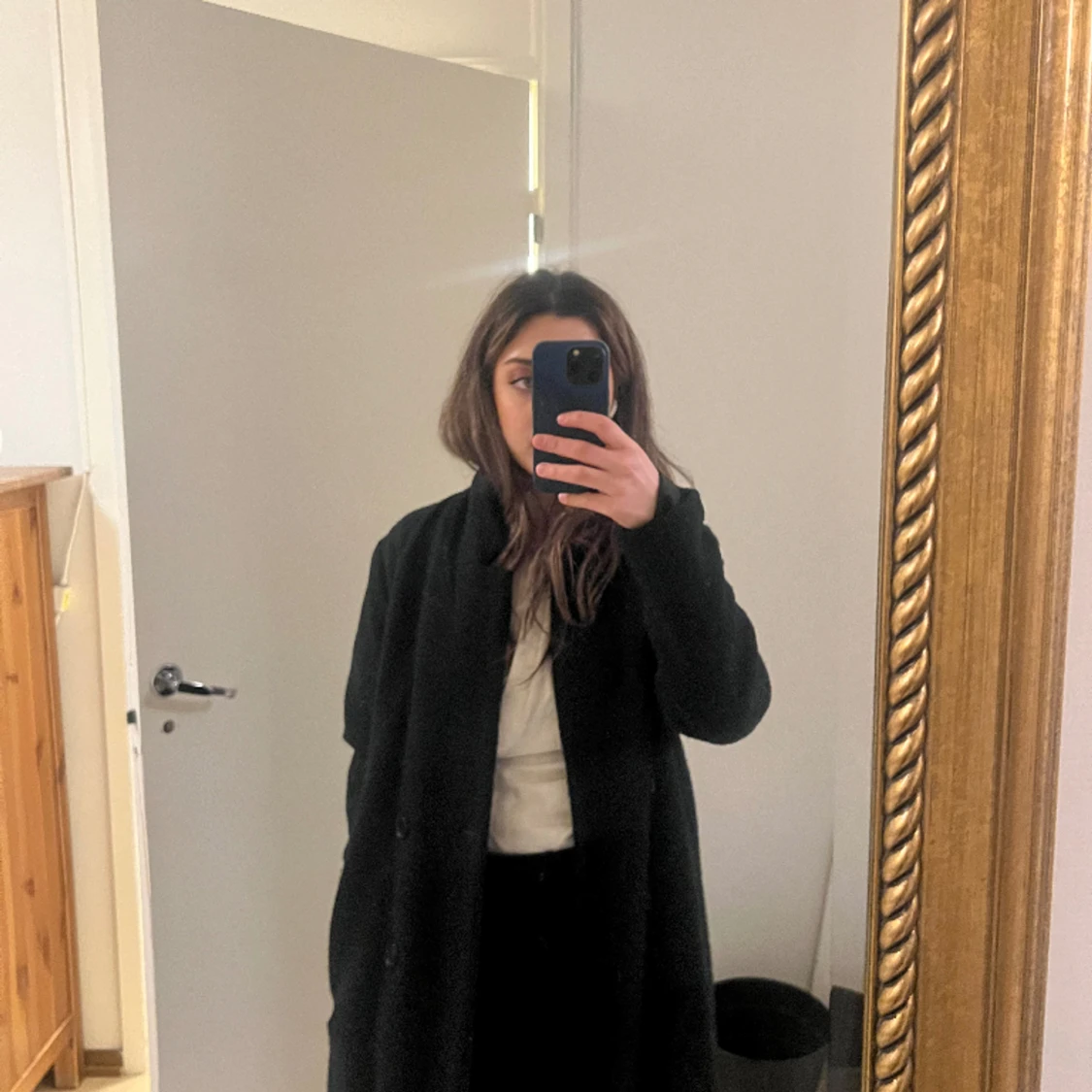 Monki svart rak kappa - 91