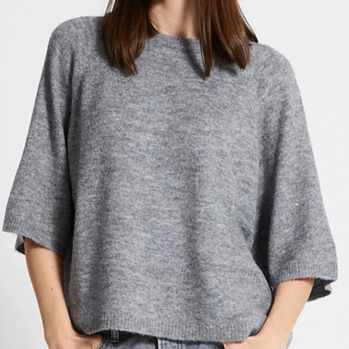 Trekvartsärmad stickad 