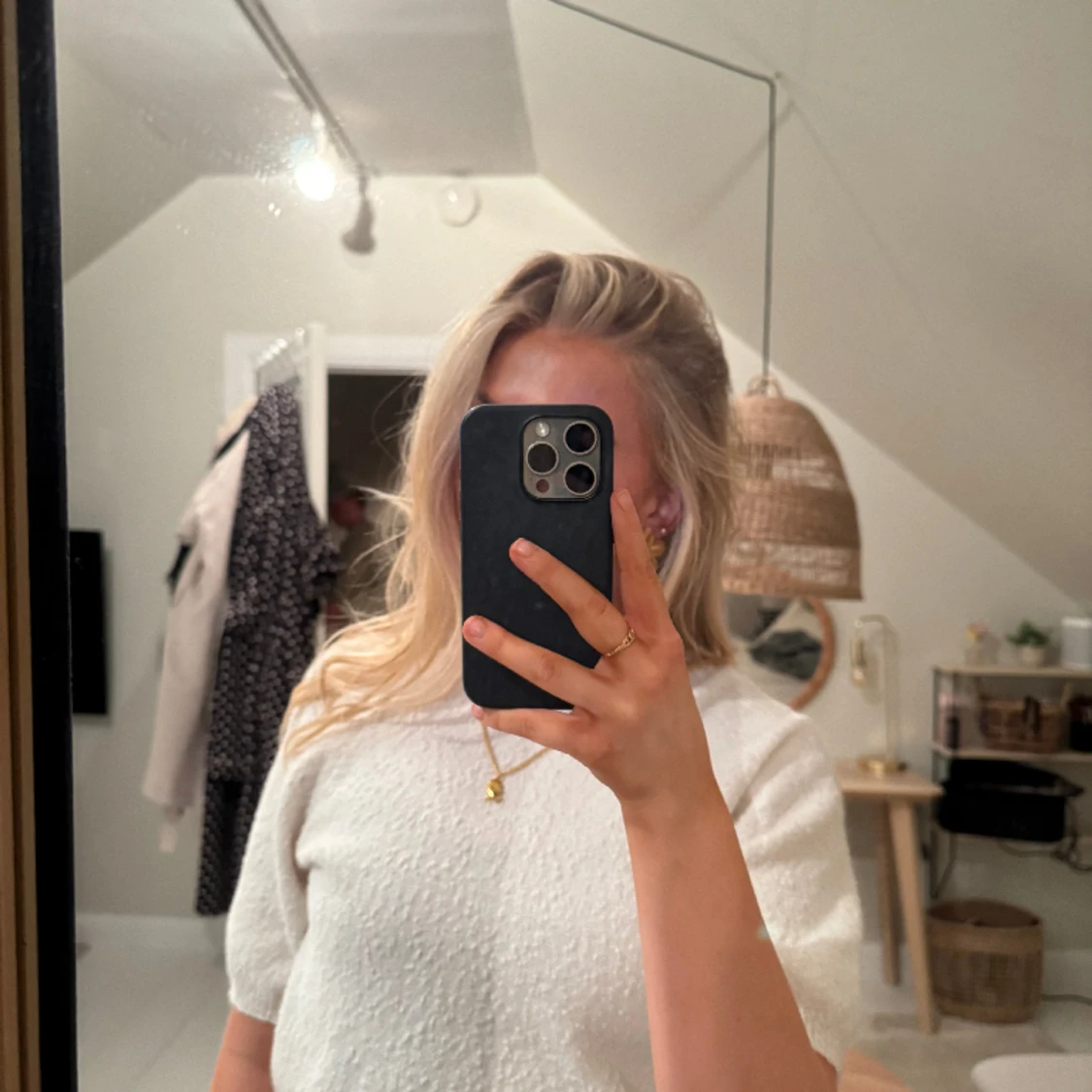 Stickad t-shirt  - 90