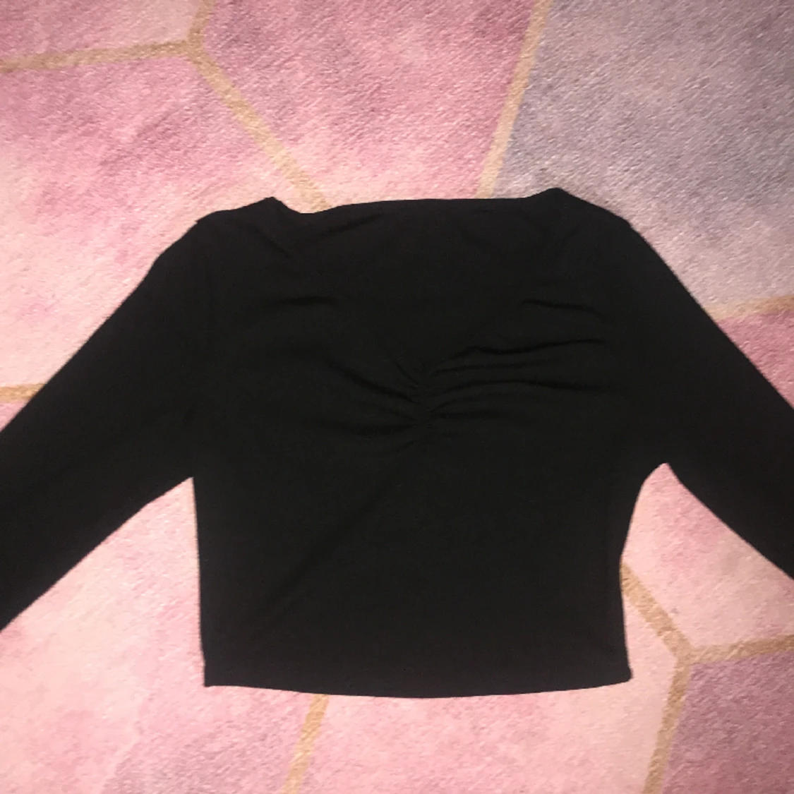 Black Stretchy Long-armed top  - 90