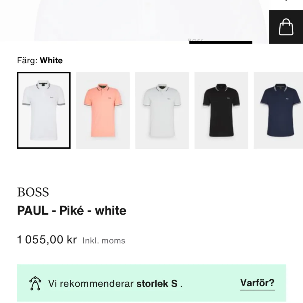 Väldigt fin Boss piké t-shirt i storlek S Använt ett fåtal gånger, mycket fint kvalite på den. Köpt från zalando för över 1000kr.  . T-shirts.