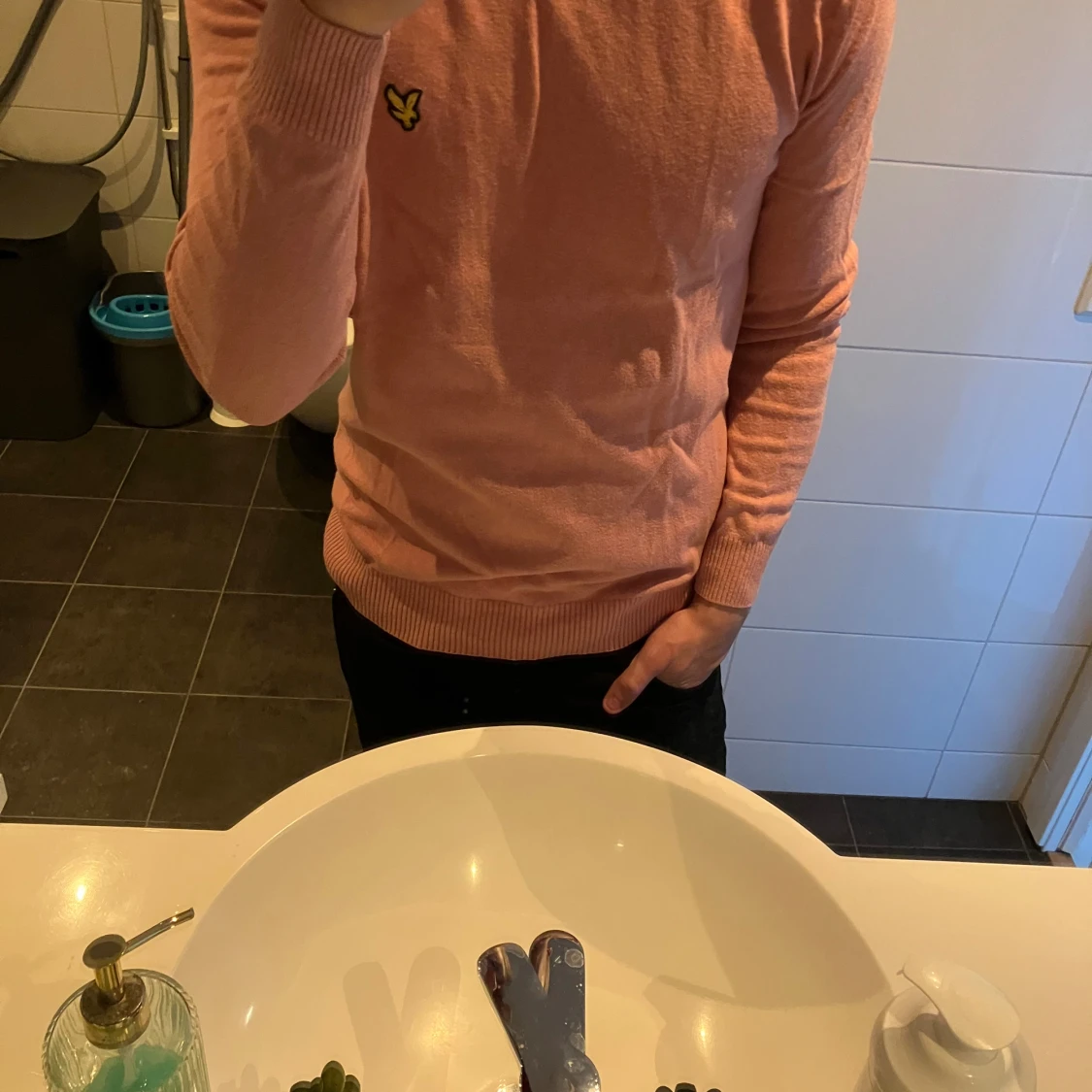 Lyle scott stickad tröja storlek M