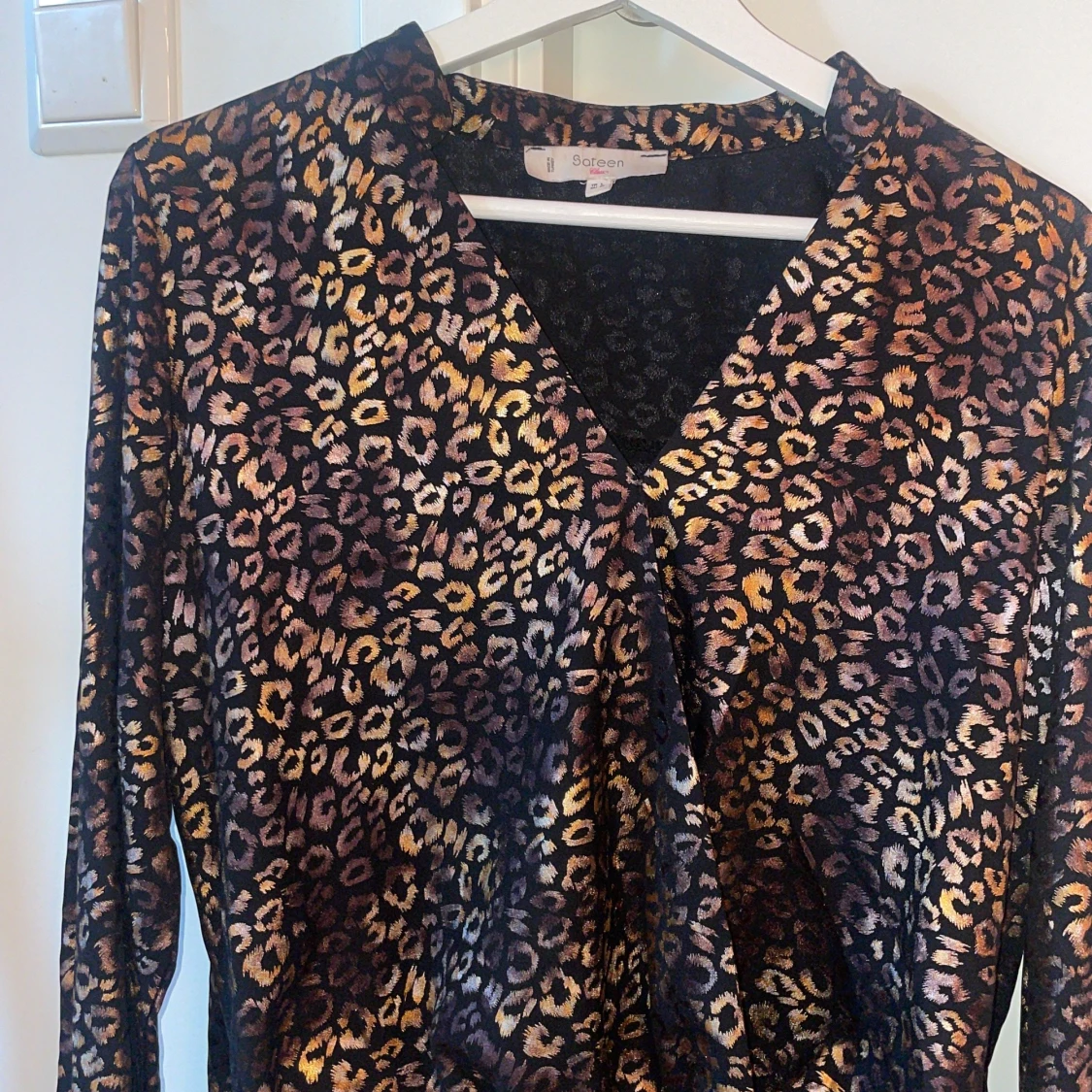 Leopard Satin blus - 91