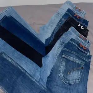 Tjena!   Säljer 5 par styckna dondup jeans som är perfekta nu till sommarn! Jeansen har nästan inga tecken på användning och kostar mellan 850-899kr st. Gå in och kolla på profilen för att köpa! 