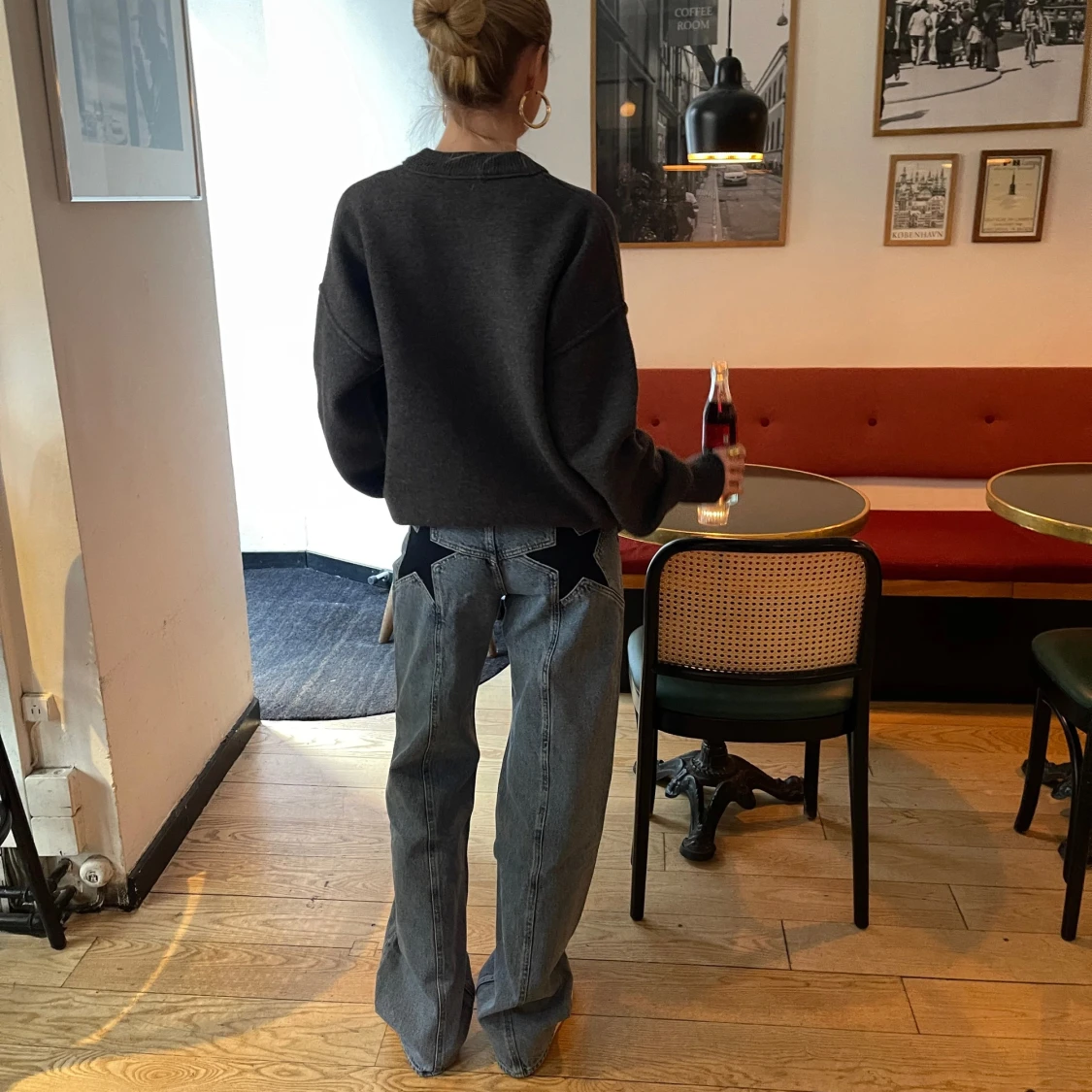 Jeans med stjärnor på fickorna  - 90