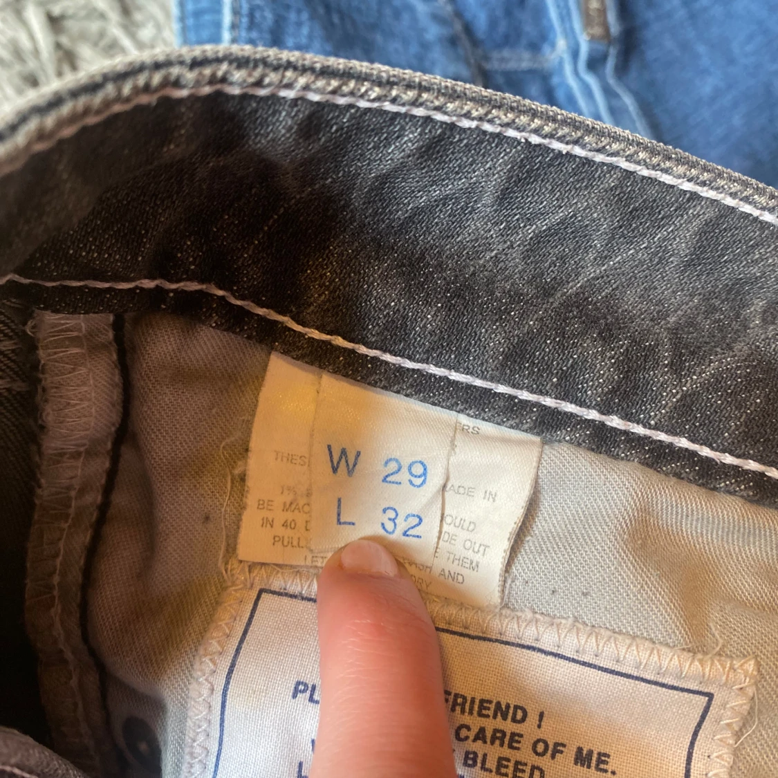 Raka lågmidjade jeans  - 93