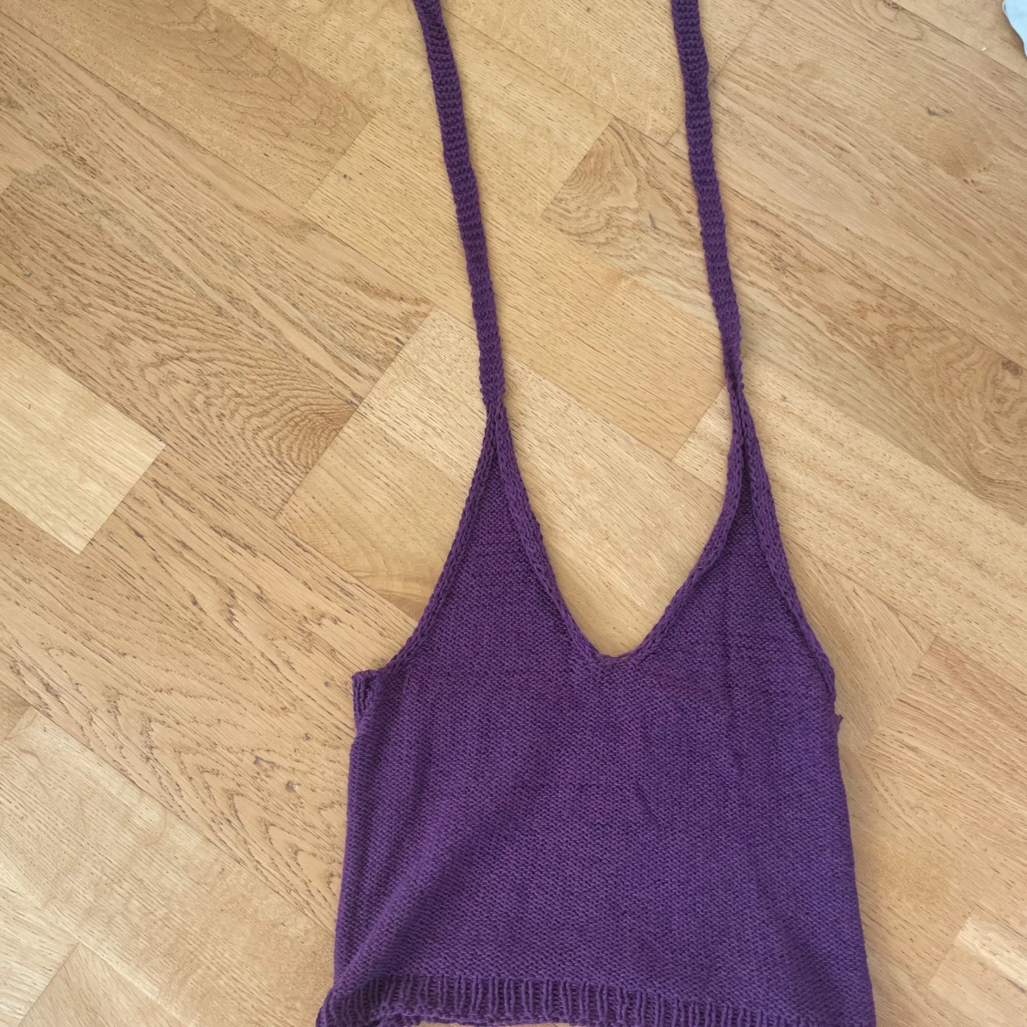 Lila stickad topp💜💜