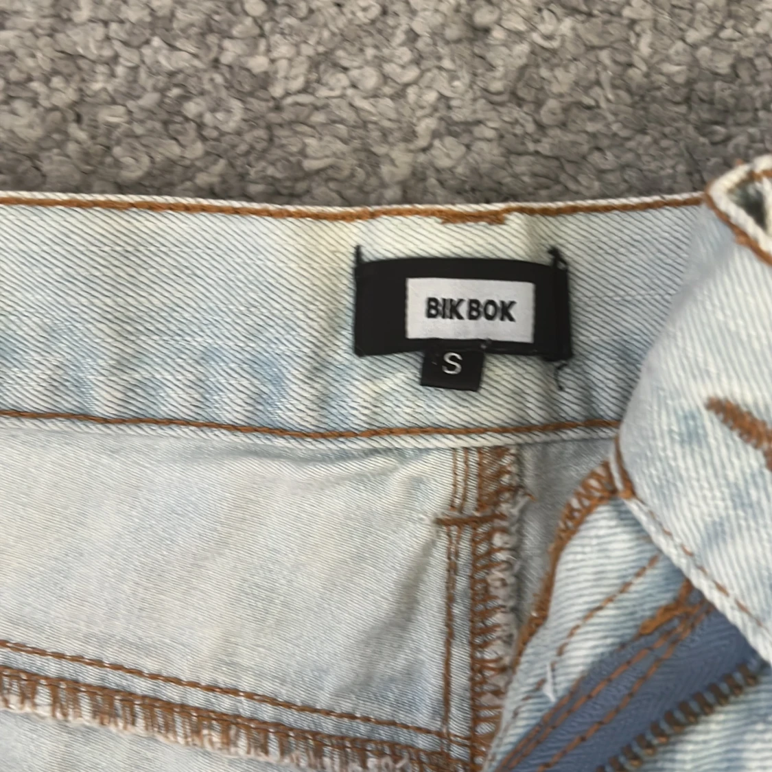 Låg midjade jeans shorts  - 91