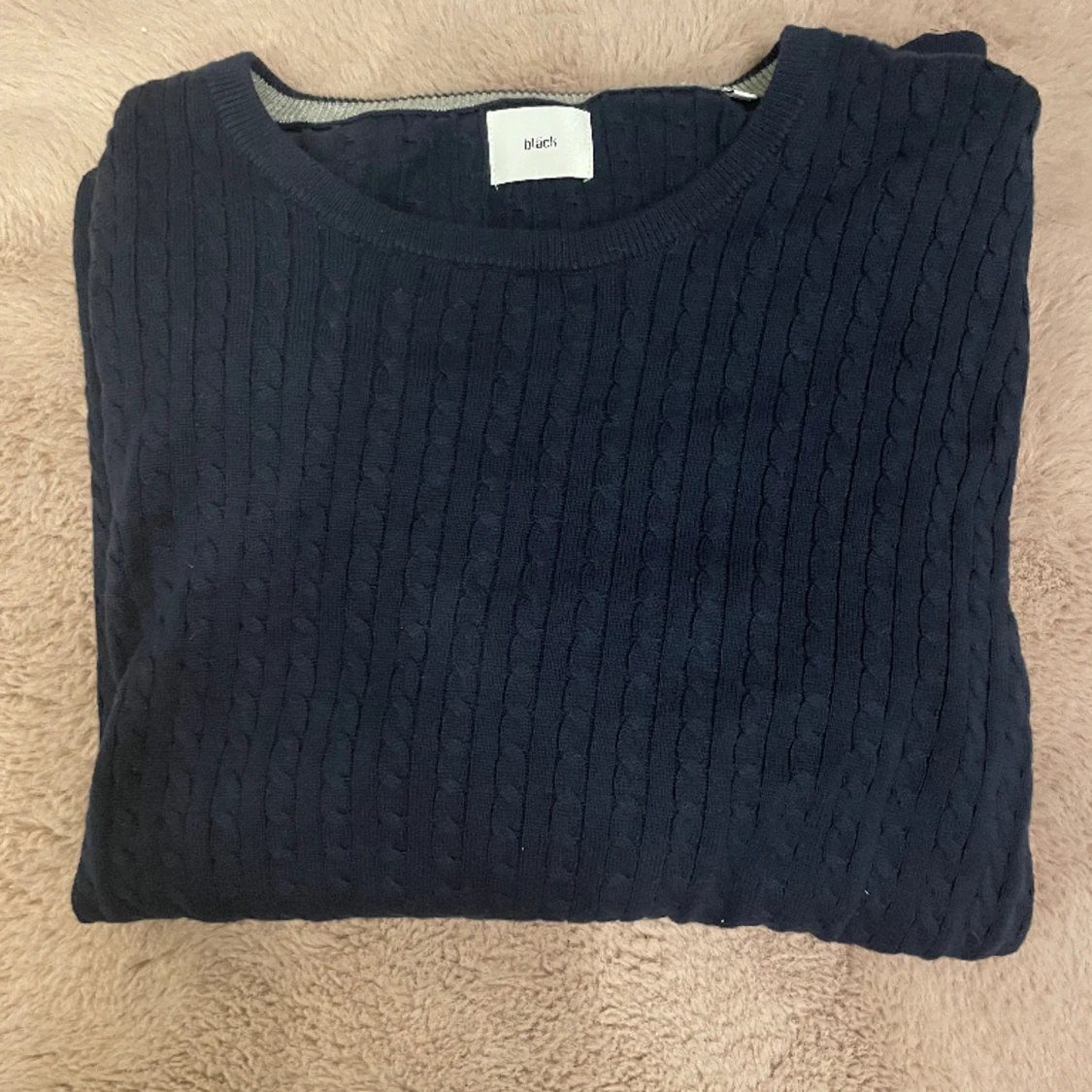 Stickad Tröja Bläck - 90