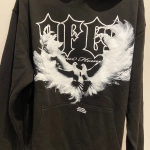 Hoodie  - Skön och snygg hoodie. Helt ny aldrig använt, tag finns kvar. Säljer då den inte passar. Storlek S men skulle säga att den passar M 