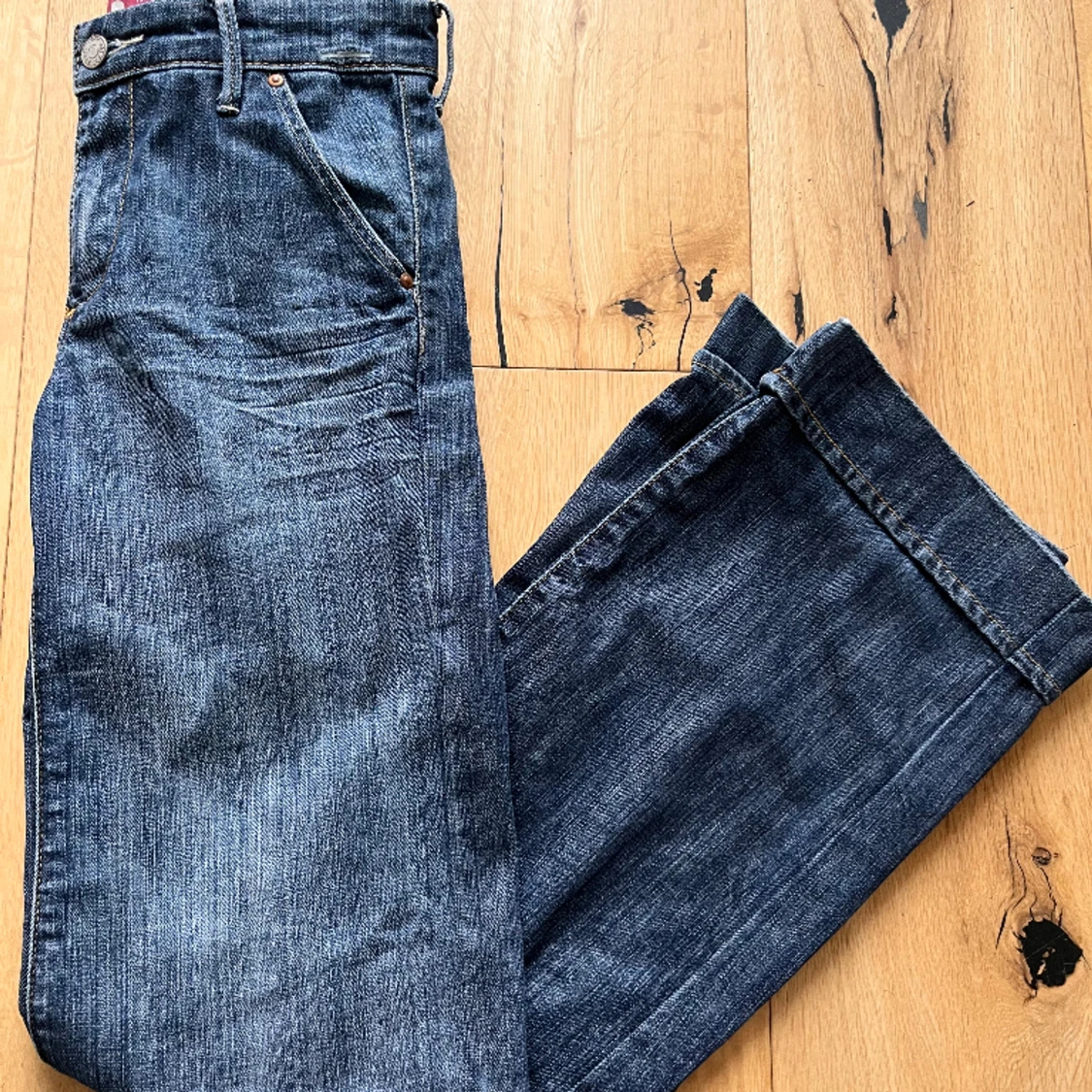 Lågmidjade vida jeans - 91