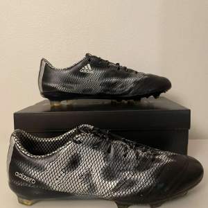Adidas - F50 Adizero leather FG Svart/Silver  EU 44 - 9/10 skick 