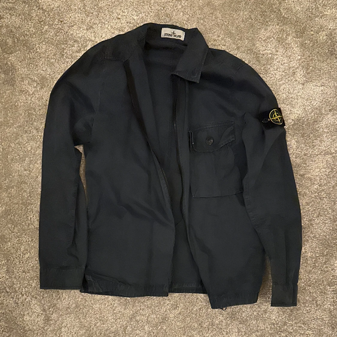 Stone island overshirt mörkblå 