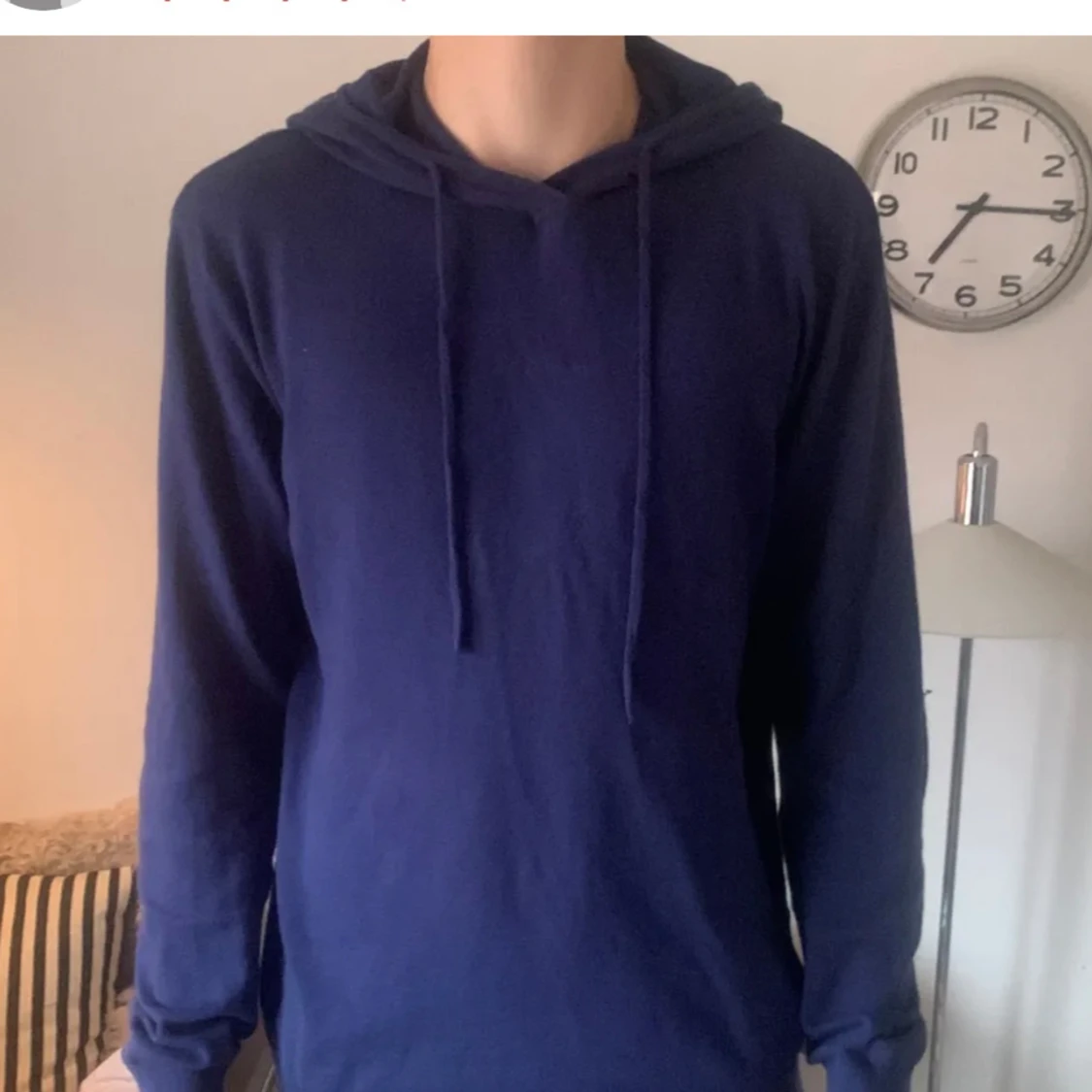 Stickad hoodie 