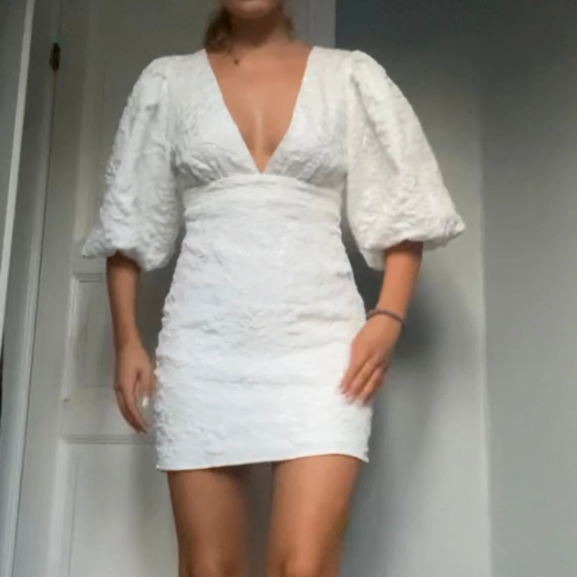 Vit klänning  - 90