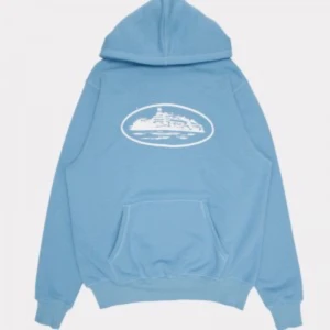 Corteiz hoodie - En blå Corteiz hoodie i storlek M som jag knappt har använt. Skicket är jättebra. Inga defekter eller liknande. Skriv för fler bilder.