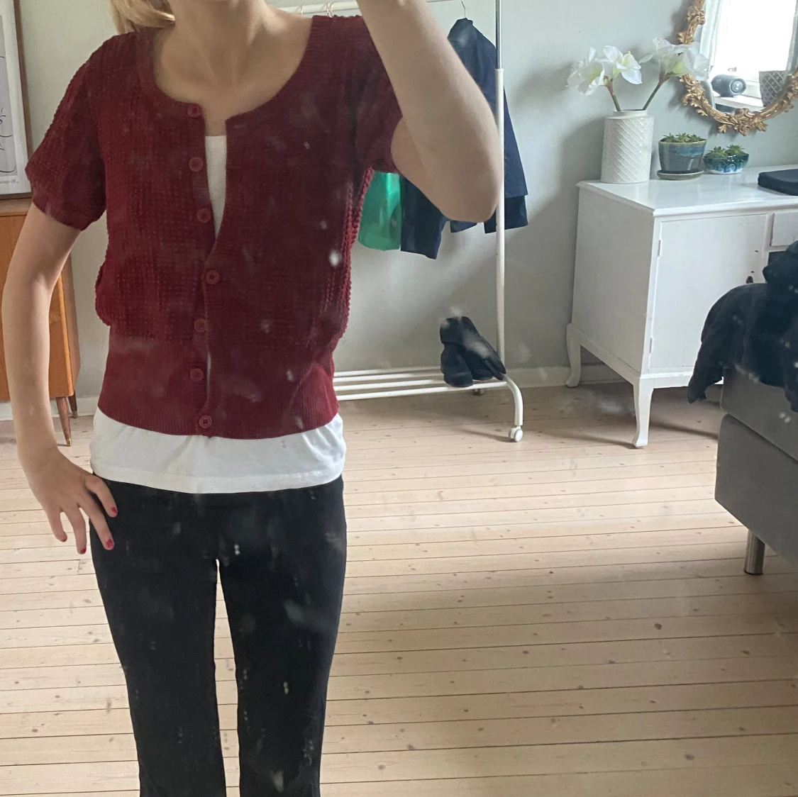 Vinröd kofta  - 90