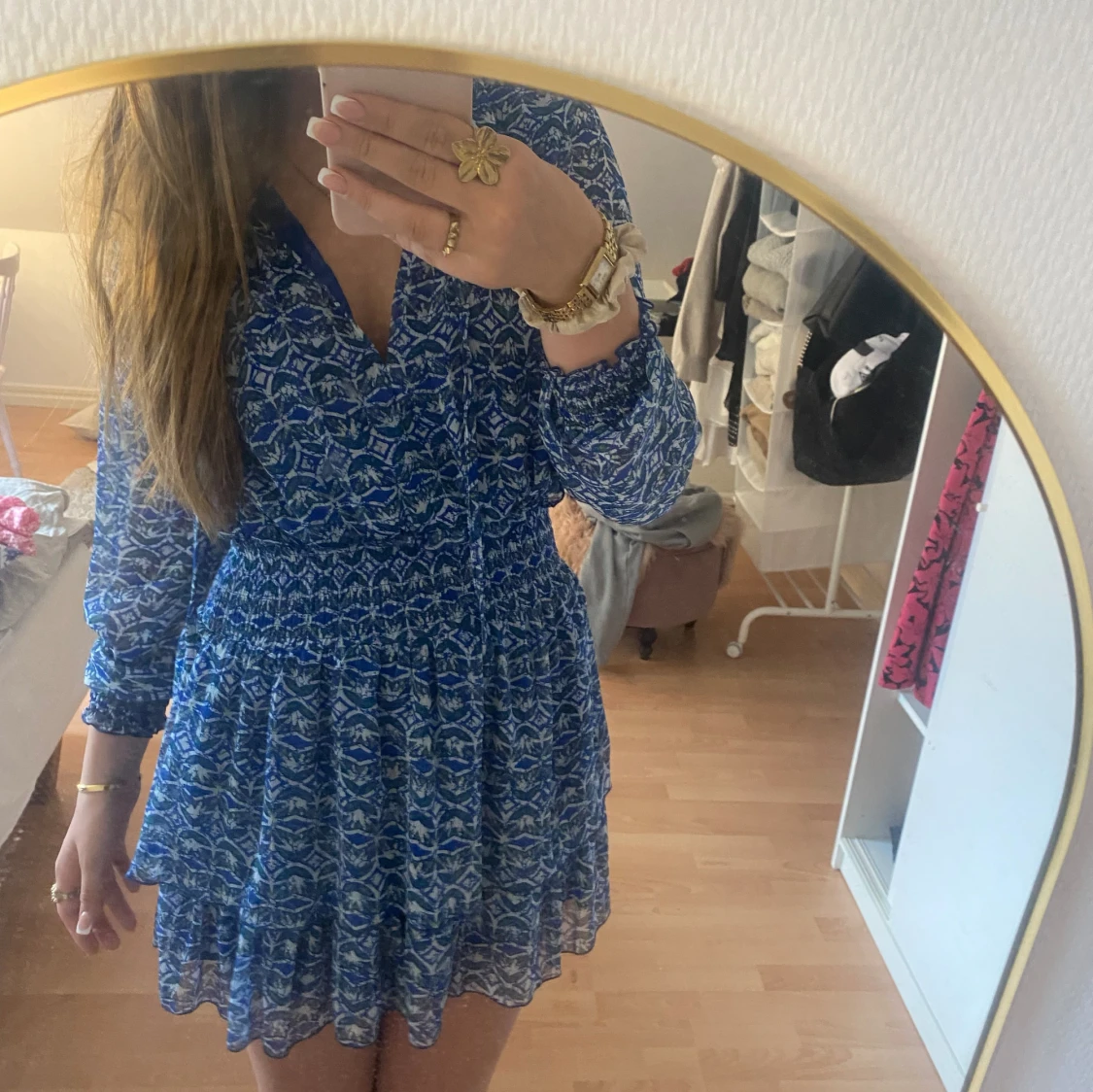 Mönstrad zara klänning  - 91