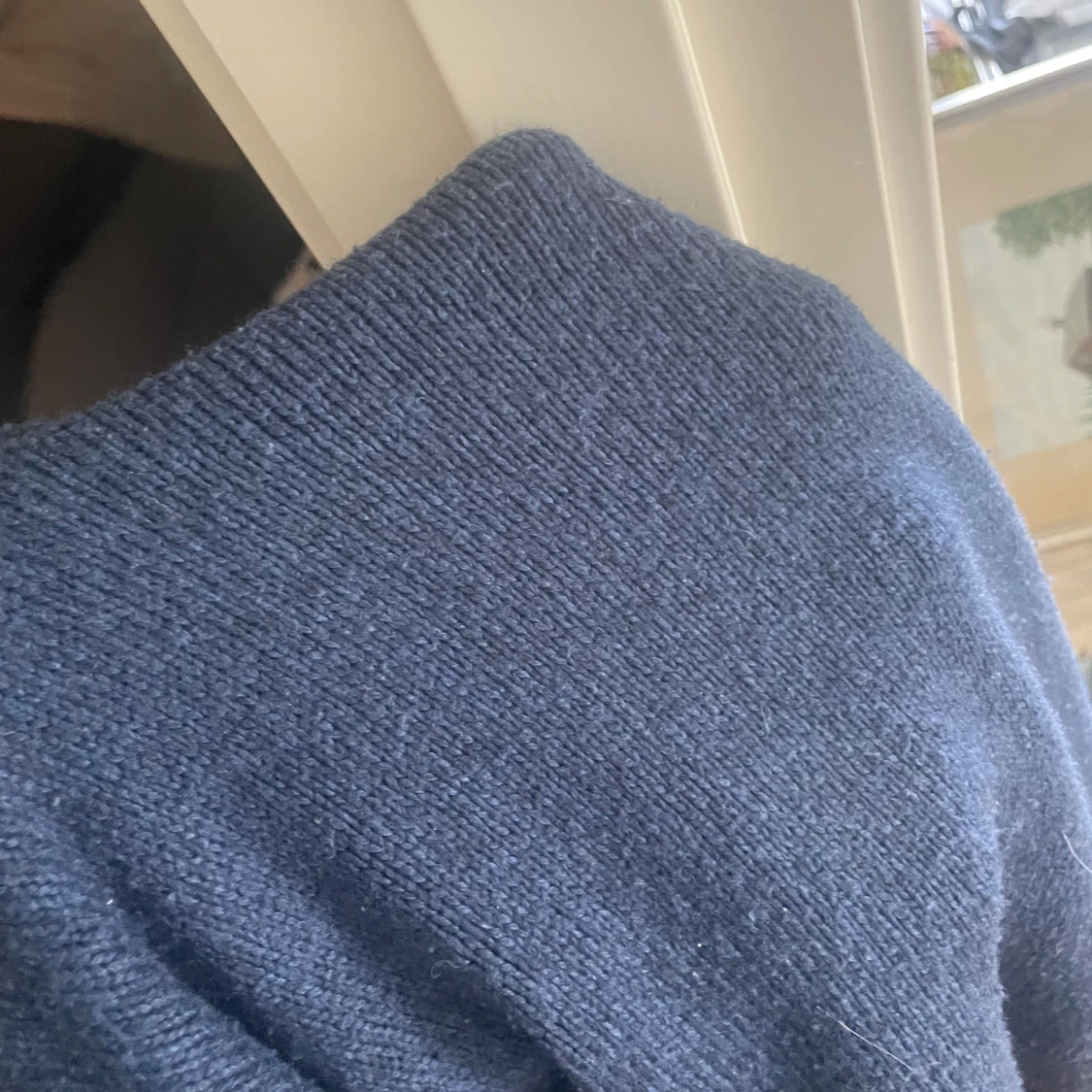 Stickad hoodie  - 91