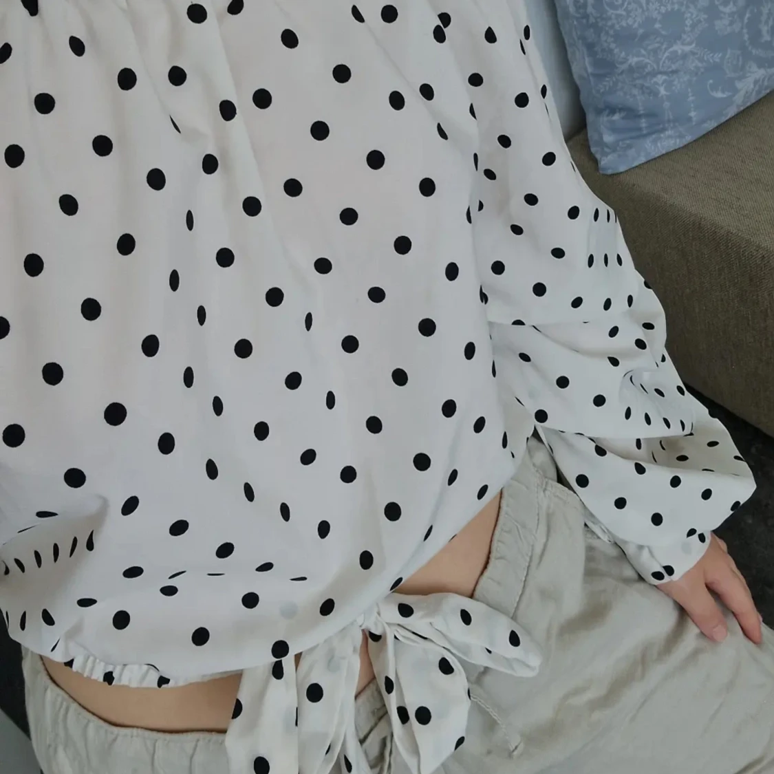 Vit off the shoulder topp - 90