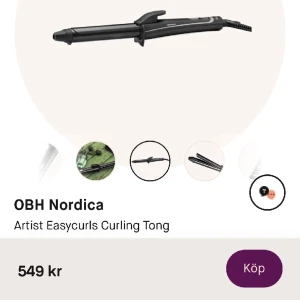 Locktång  - Använd fåtal gånger superbra skick, ger jättefina lockar💞