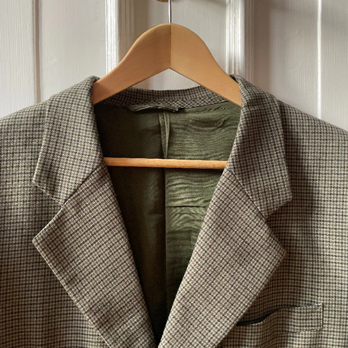 Rutig iver size kavaj  - 90