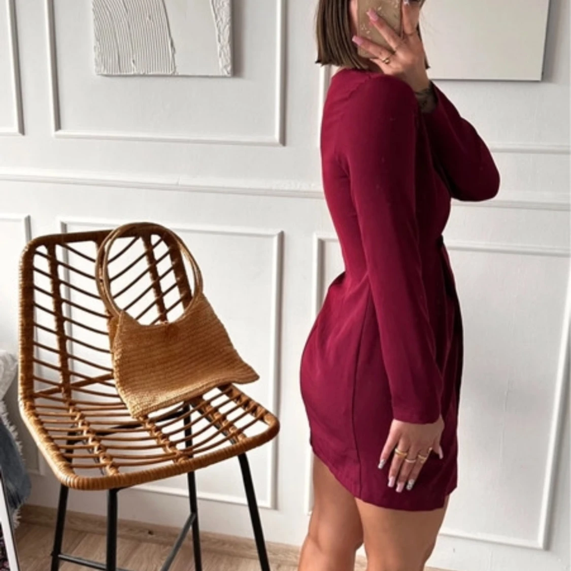 Röd kostymklänning - 91