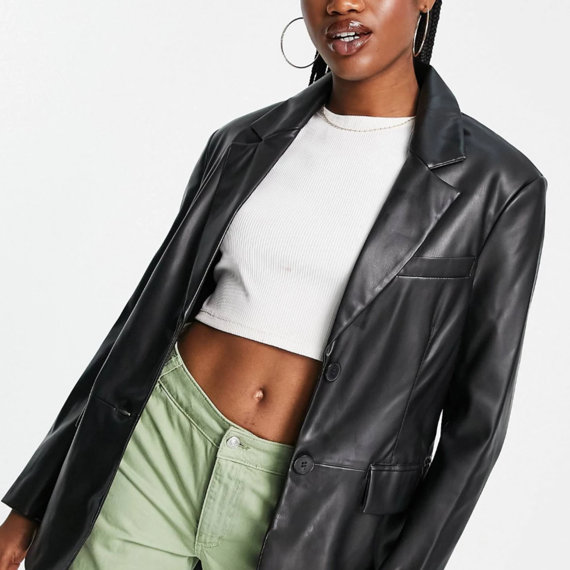 Leather blazer  - 91