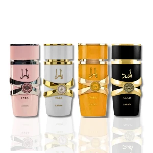 Lattafa yara - Säljer dessa parfymer från yara utom den svarta. Jag säljer den vita yara moi, yara tous och yara rosa. Alla tre är endast testade. Dem är i 100ml. De kostar 250kr/ styck eller 650 för alla tre.