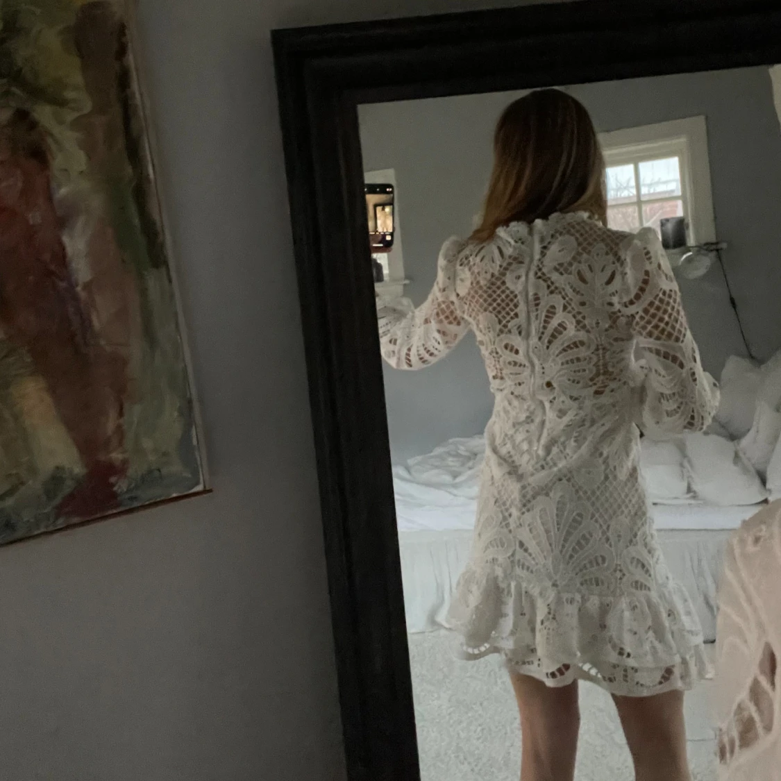 Vit miniklänning  - 91