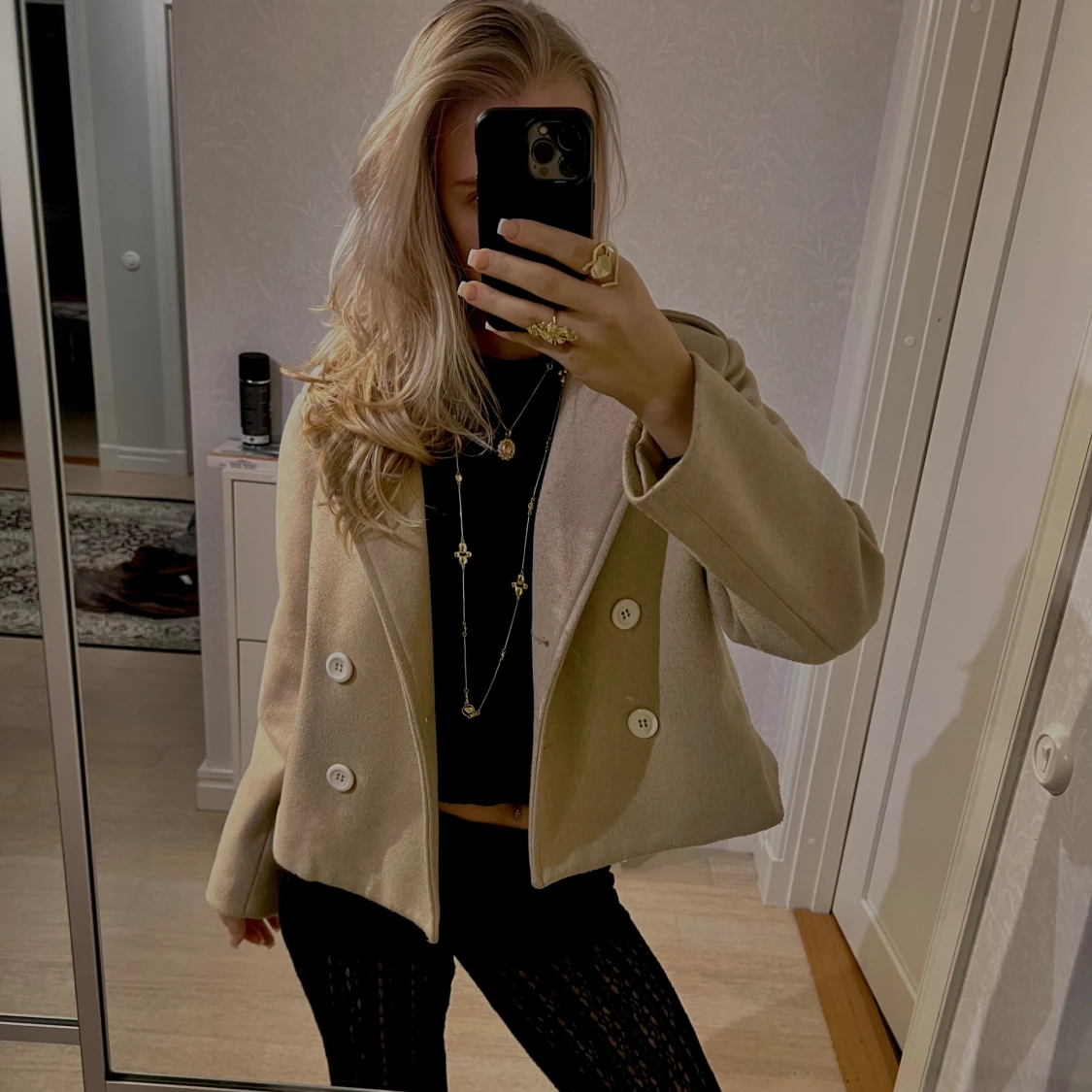 Beige vår jacka - 90