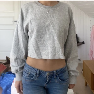 Cropped Sweatshirt - Cropped sweatshirt grå 🔥